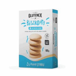 BISZKOPTY BEZ GLUTENU BEZ DODATKU CUKRU 100G GLUTENEX