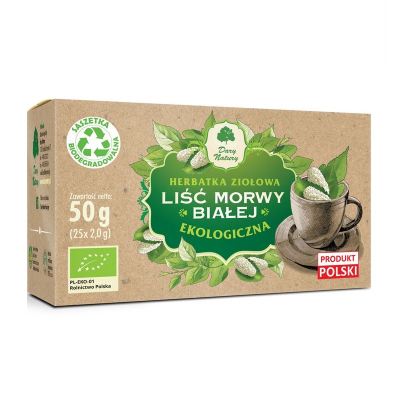 LIŚĆ MORWY BIAŁEJ 50G (25X2,0G) DARY NATURY