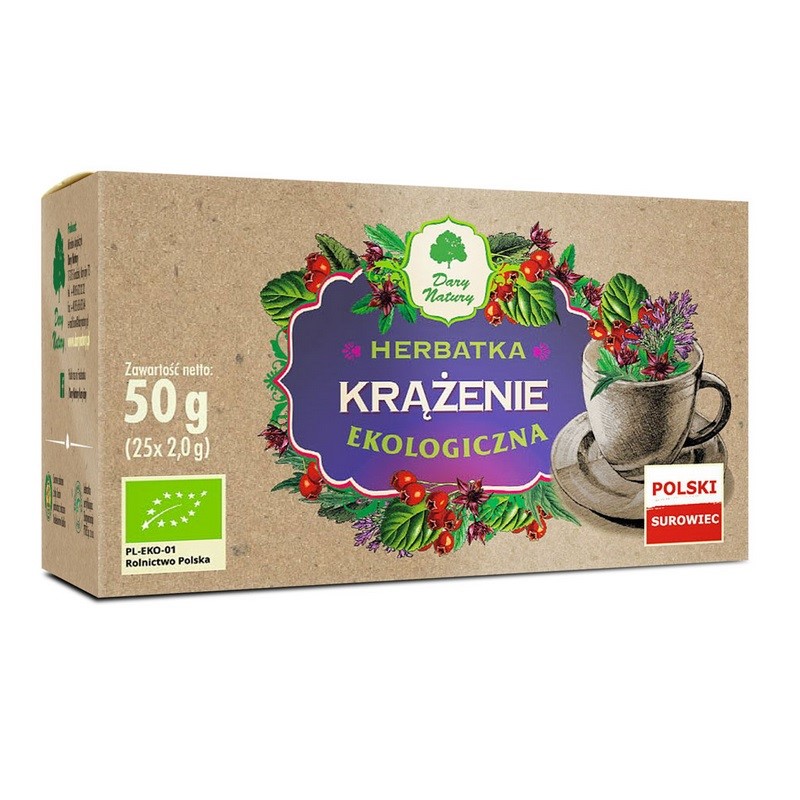 HERBATKA KRĄŻENIE 50G (25X2,0G) DARY NATURY