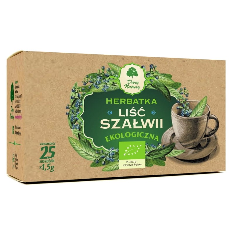 LIŚĆ SZAŁWII 37,5G (25X1,5G) DARY NATURY