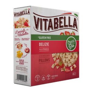 PODUSZKI OWSIANE Z NADZIENIEM TRUSKAWKOWYM BEZGLUTENOWE 300G VITABELLA