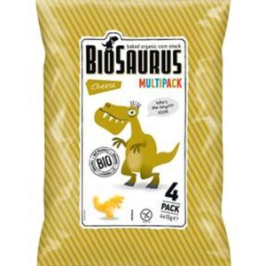 CHRUPKI KUKURYDZIANE DINOZAURY BEZGLUTENOWE SEROWE 4X15G