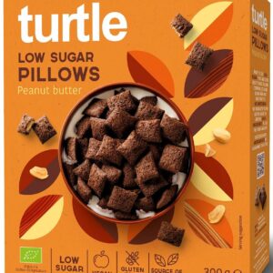 PODUSZKI ZBOŻOWE Z KREMEM Z ORZESZKÓW ZIEMNYCH BEZGLUTENOWE 300G TURTLE