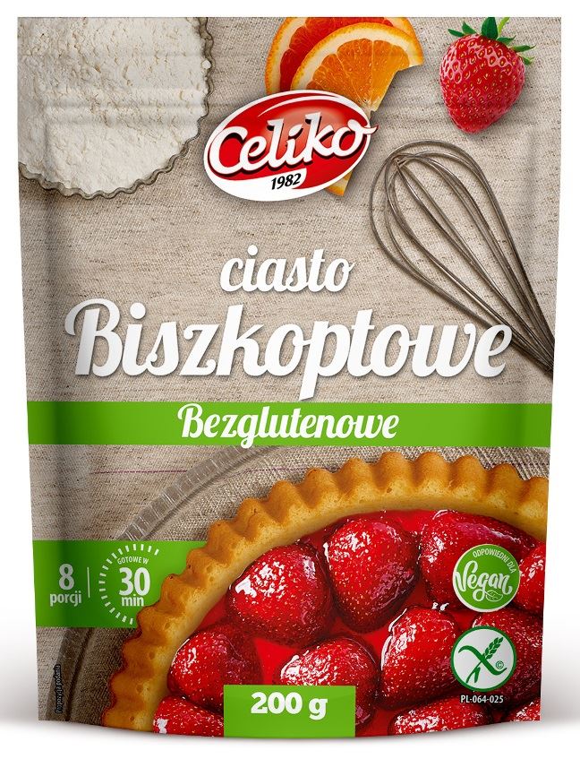 MIESZANKA NA CIASTO BISZKOPTOWE BEZGLUTENOWE 200G CELIKO