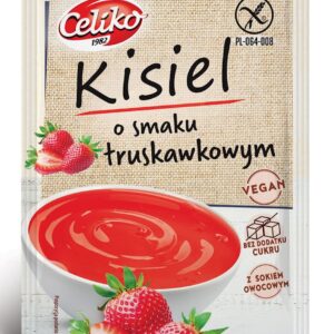 KISIEL O SMAKU TRUSKAWKOWYM BEZGLUTENOWY  40G CELIKO