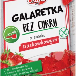 GALARETKA O SMAKU TRUSKAWKOWYM BEZGLUTENOWA 14G CELIKO