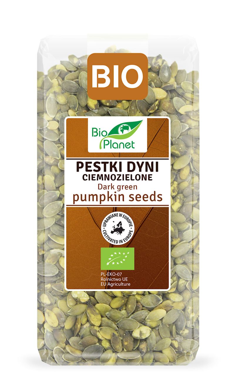 PESTKI DYNI CIEMNOZIELONE (UPRAWIANE W EUROPIE) 350G BIO PLANET