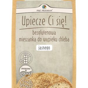 MIESZANKA DO WYPIEKU CHLEBA JASNEGO BEZGLUTENOWEGO 440G PIĘĆ PRZEMIAN