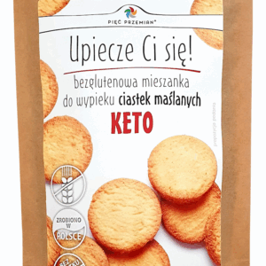 UPIECZE CI SIĘ! MIESZANKA NA CIASTKA MAŚLANE BEZGLUTENOWE/KETO 365G PIĘĆ PRZEMIAN