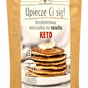 MIESZANKA NA RACUCHY BEZGLUTENOWE KETO 170G PIĘĆ PRZEMIAN