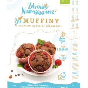 MIESZANKA NA MUFFINY Z KROPLAMI CZEKOLADY 300G ZDROWO NAMIESZANE