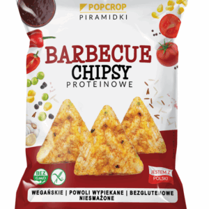 CHRUPKI PIRAMIDKI PROTEINOWE O SMAKU BBQ BEZGLUTENOWE 60 g - POPCROP