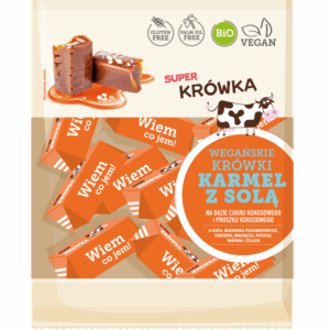 KRÓWKI SŁONY KARMEL BEZMLECZNE BEZGLUTENOWE BIO 150 g - ME GUSTO (SUPER KRÓWKA)