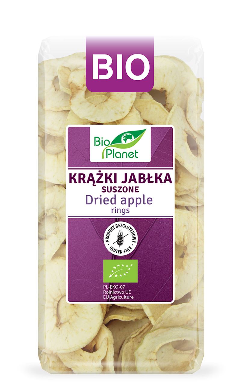 KRĄŻKI JABŁKA SUSZONE 100G BIO PLANET