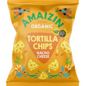 CHIPSY TORTILLA KUKURYDZIANE SEROWE BEZGLUTENOWE BIO 150 g - AMAIZIN