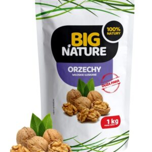 ORZECHY WŁOSKIE ŁUSKANE 1KG DUŻA PAKA BIG NATURE