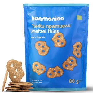 PRECELKI CIENKIE Z SOLĄ MORSKĄ BIO 80 g - HARMONICA