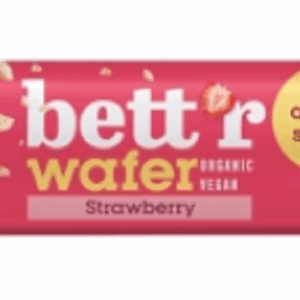 WAFELEK Z KREMEM ORZECHOWO - TRUSKAWKOWYM BEZ DODATKU CUKRÓW BIO 30 g - BETT'R