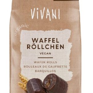 RURKI WAFLOWE W GORZKIEJ CZEKOLADZIE BIO 125 g - VIVANI