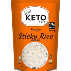 RYŻ KLEISTY (KONJAC) DO SUSHI BEZGLUTENOWY 200 g - KETO CHEF (BETTER THAN FOODS)