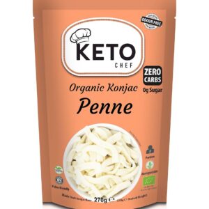 MAKARON (KONJAC) PENNE BEZGLUTENOWY BIO 270 g (200 g) - KETO CHEF (BETTER THAN FOODS)