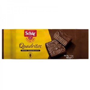 WAFLE W GORZKIEJ CZEKOLADZIE BEZGLUTENOWE 40G SCHAR