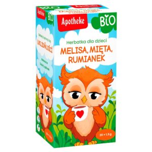 HERBATKA DLA DZIECI - MELISA, MIĘTA I RUMIANEK PO 6 MIESIĄCU BIO (20 x 1,5 g) 30 g - APOTHEKE