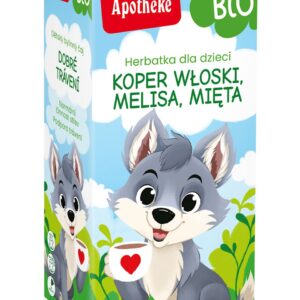 HERBATKA DLA DZIECI - KOPER WŁOSKI, MELISA I MIĘTA PO 6 MIESIĄCU BIO (20 x 1,5 g) 30 g - APOTHEKE