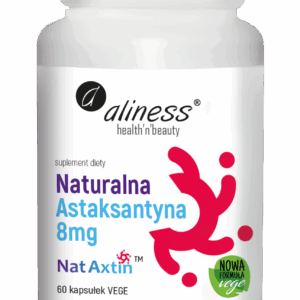 Naturalna Astaksantyna Nat Axtin 8mg x 60 caps ALINESS