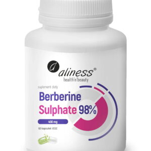 Berberine Sulphate 98% 400 mg x 60 vege caps ALINESS