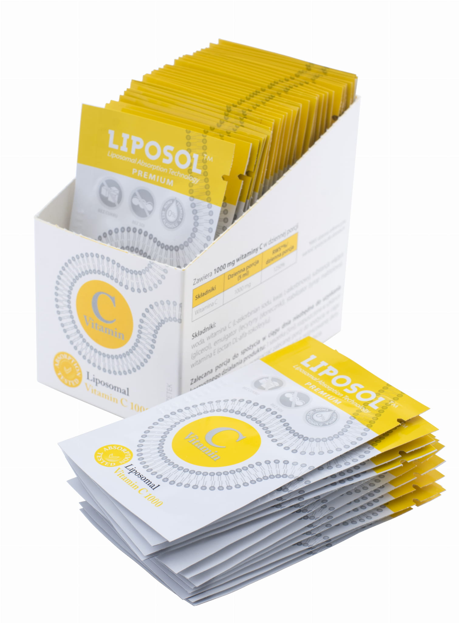 Liposol™ Liposomalna witamina C 1000 mg x 40 saszetek LIPOSOL ALINESS