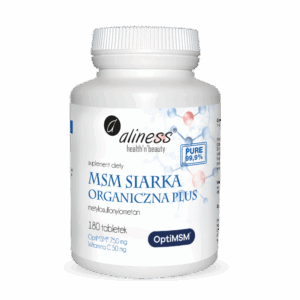 MSM Siarka Organiczna PLUS x 180 tabletek ALINESS