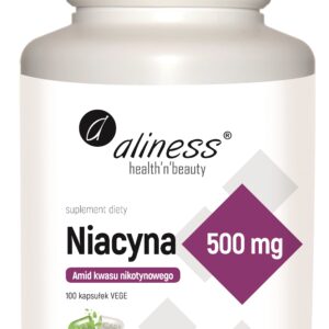 Niacyna, Amid kwasu nikotynowego 500 mg x 100 kaps VEGE ALINESS