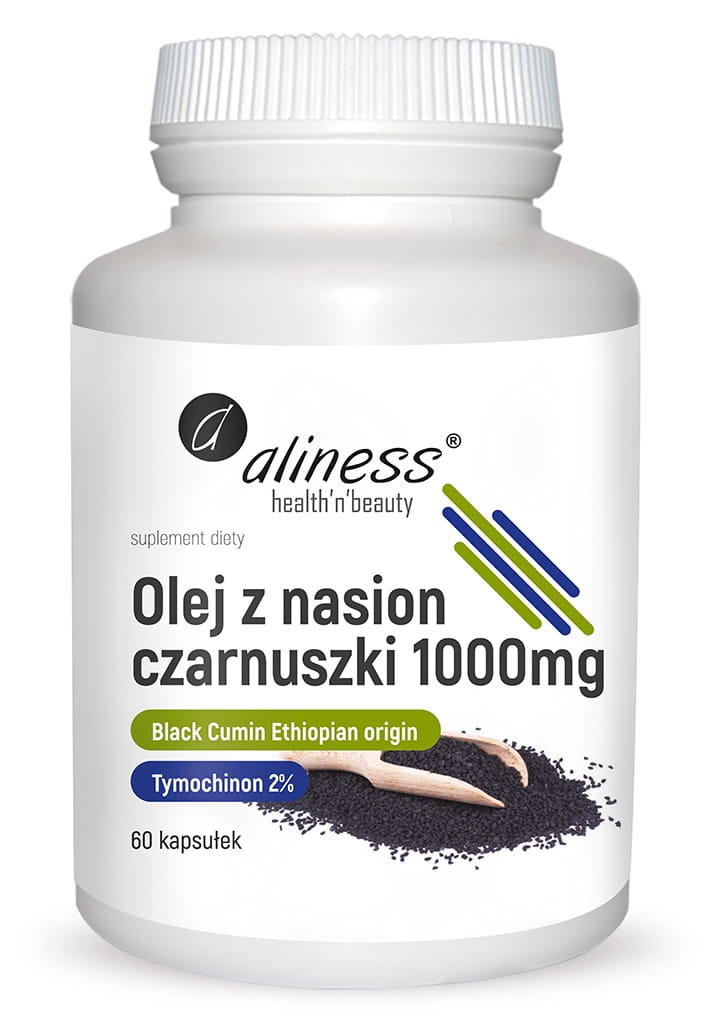 Olej z nasion czarnuszki 2% 1000 mg x 60 caps ALINESS