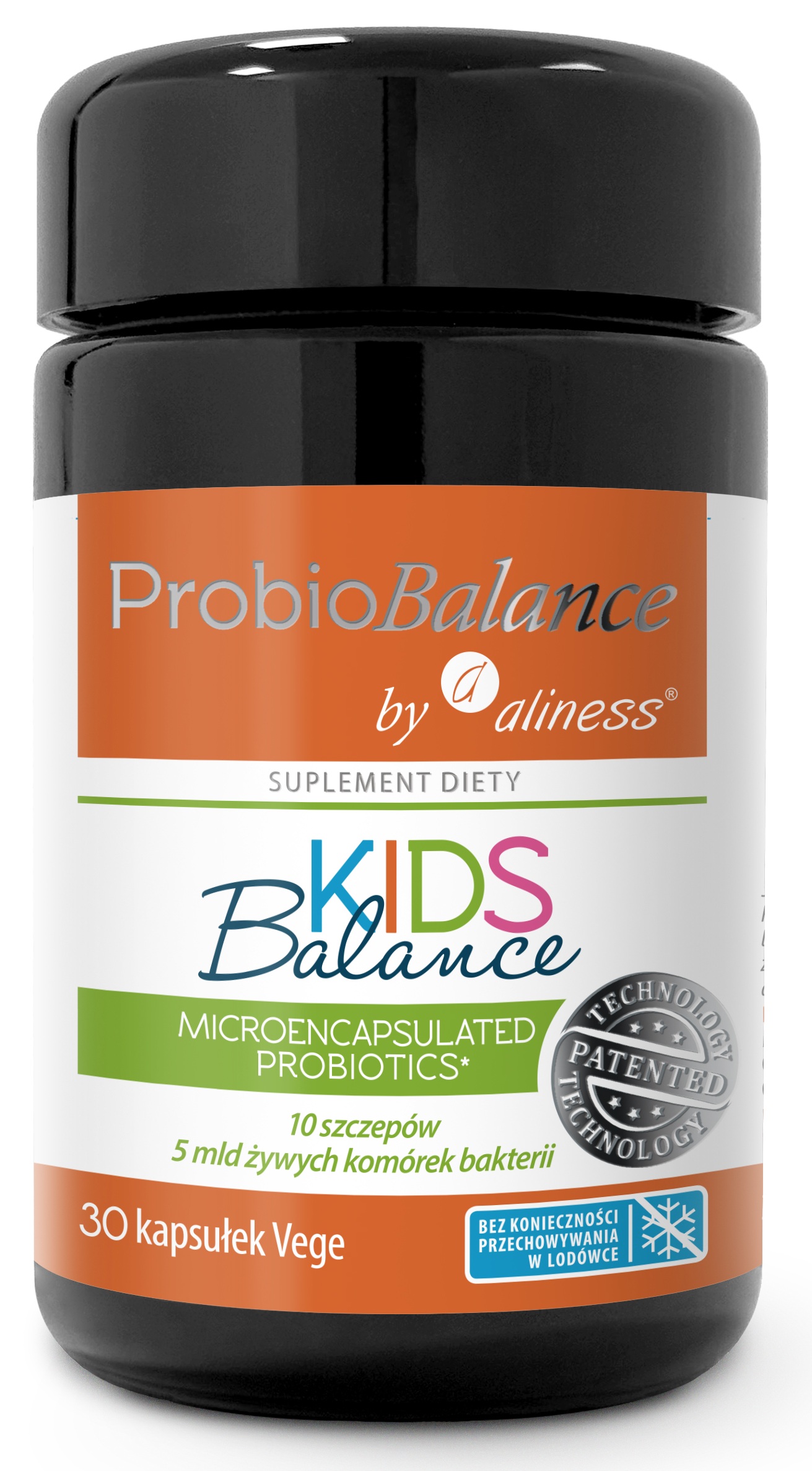 ProbioBALANCE, Probiotyk KIDS Balance 5 mld. x 30 vege caps. ALINESS