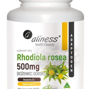 Rhodiola rosea (różeniec górski) 500mg x 60 Vege caps ALINESS