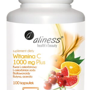 Witamina C 1000 mg Plus x 100 kaps VEGE ALINESS