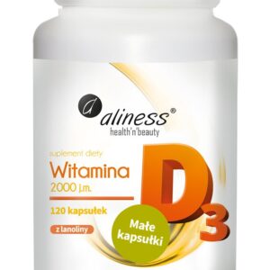 Witamina D3 2000 j.m. 120 kaps. ALINESS