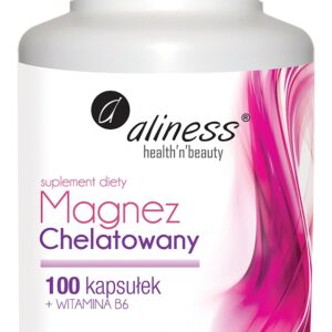 MAGNEZ CHELATOWANY + WIT B6 100 KAPS. ALINESS